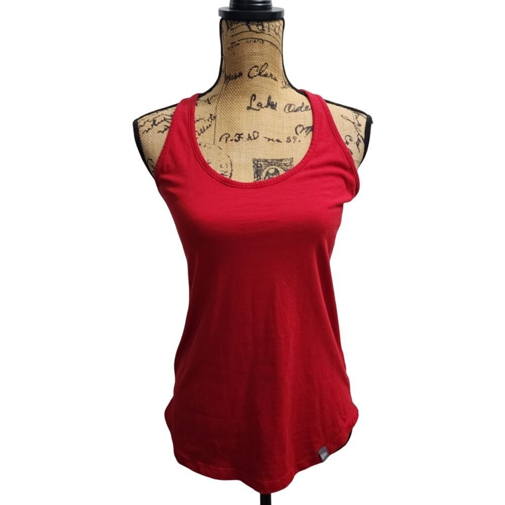 New Era Red Racerback Athletic Tank Top Performance Workout Gym Basic Ladies P